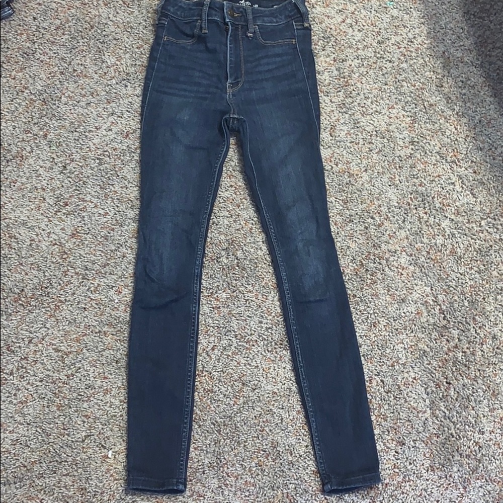 Hollister dark wash high rise jeans